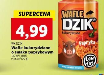 Lidl Wafle kukurydziane paprykowe dzik oferta