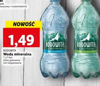 Lidl Woda delikatnie gazowana rodowita z roztocza oferta