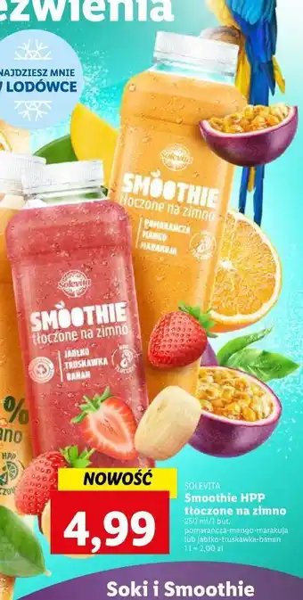 Lidl Smoothie jabłko- truskawka- banan solevita oferta