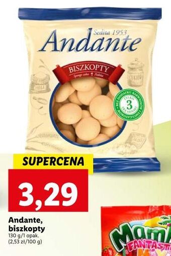 Lidl Biszkopty andante oferta