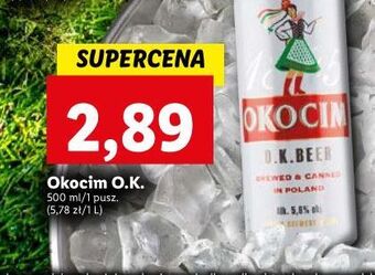 Lidl Piwo okocim o.k. beer oferta