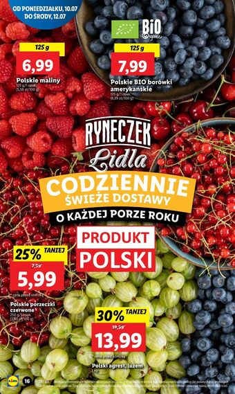 Lidl Maliny oferta