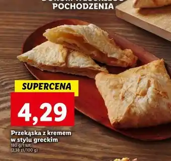 Lidl Przekąska grecka z nadzieniem waniliowym oferta