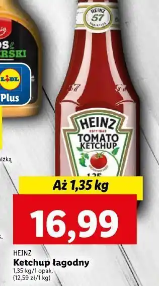 Lidl Ketchup łagodny heinz oferta