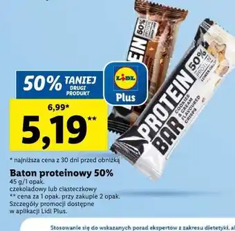 Lidl Baton cookie-cream protein bar oferta