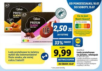 Lidl Lody classic gelatelli protein oferta