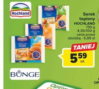 Carrefour Ser topiony cheddar hochland oferta