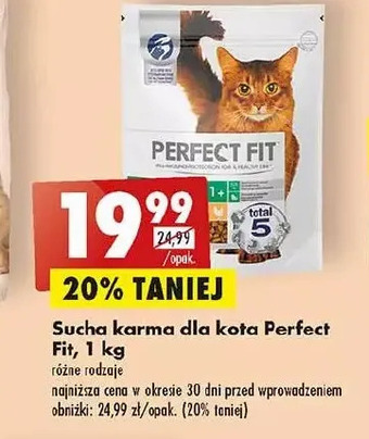 Biedronka Karma dla kota sterile 1+ perfect fit oferta