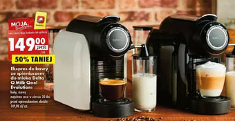 Biedronka Ekspres milk qool evolution ze spieniaczem do mleka delta q oferta
