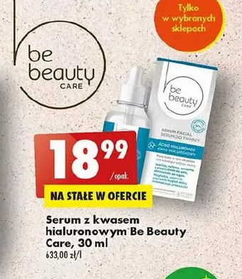 Biedronka Serum do twarzy z kwasem hialuronowym be beauty care oferta