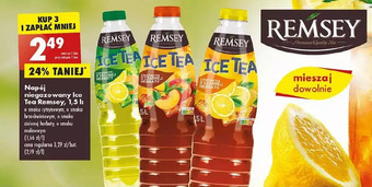 Biedronka Napój o smaku brzoskwiniowym remsey ice tea oferta