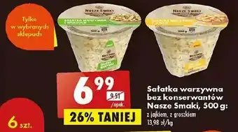 Biedronka Sałatka warzywna z jajkiem nasze smaki oferta