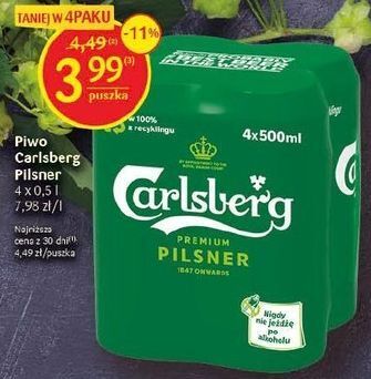 Delikatesy Centrum Piwo carlsberg oferta