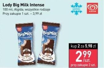 Stokrotka Lody Big Milk Intense 100 ml; Algida oferta