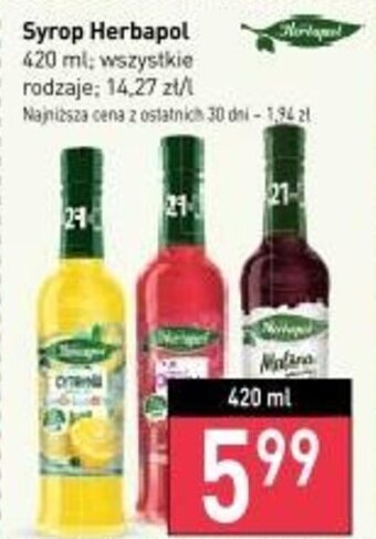 Stokrotka Syrop Herbapol 420 ml oferta