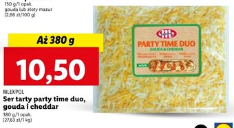 Lidl MLEKPOL Ser tarty party time duo, gouda i cheddar 380g oferta