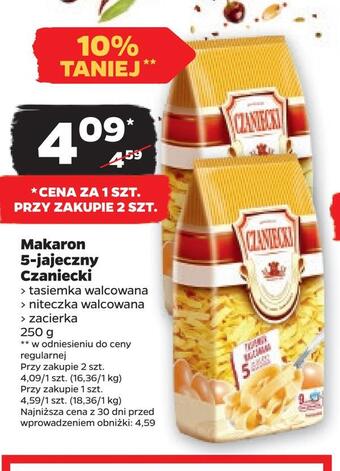 Netto Makaron 5-jajeczny czaniecki oferta