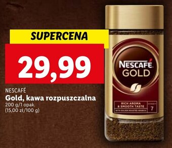 Lidl NESCAFÉ Gold, kawa rozpuszczalna 200g oferta