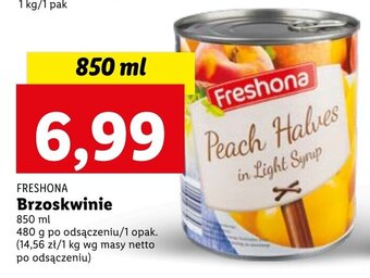 Lidl FRESHONA Brzoskwinie 850ml oferta