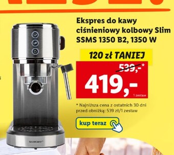 Lidl Ekspres do kawy silvercrest oferta