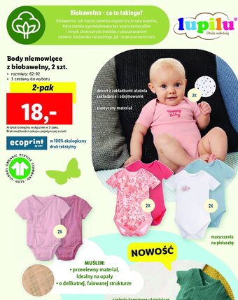 Lidl Body niemowlęce oferta