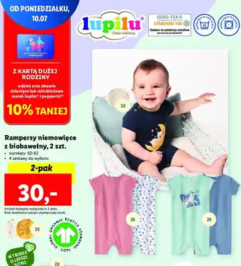 Lidl Rampersy niemowlęce rozm. 56-92 oferta