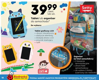 Biedronka Organizer do samochodu oferta