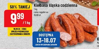 Polomarket Kiełbasa śląska codzienna 1 kg oferta