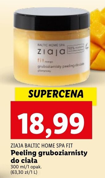Lidl ZIAJA BALTIC HOME SPA FIT Peeling gruboziarnisty do ciała 300ml oferta
