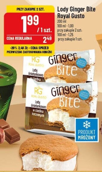 Polomarket Lody Ginger Bite Royal Gusto 200 ml oferta