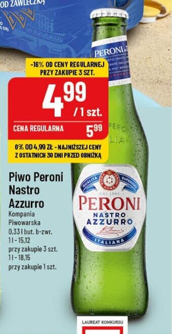 Polomarket Piwo Peroni Nastro Azzurro 330 ml oferta
