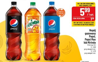 Polomarket Napój gazowany Pepsi, Pepsi Max lub Mirinda 1,5 l oferta
