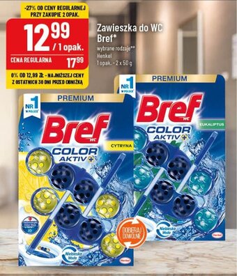 Polomarket Zawieszka do WC Bref 2 x 50 g oferta