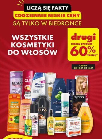 Biedronka WSZYSTKIE KOSMETYKI DO WŁOSÓW oferta