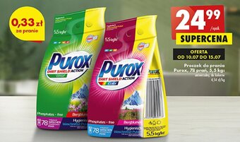 Biedronka Proszek do prania Purox, 78 prań, 5,5 kg oferta