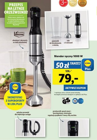 Lidl Blender ręczny 1000 W oferta
