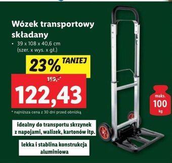Lidl Wózek transportowy składany oferta