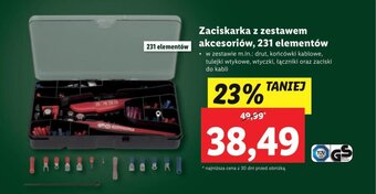 Lidl Zaciskarka z zestawem akcesoriów, 231 elementów oferta