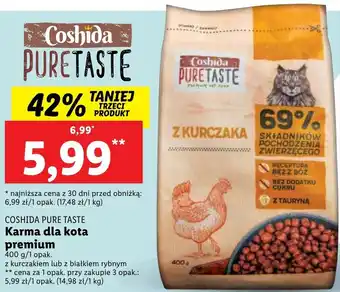 Lidl COSHIDA PURE TASTE Karma dla kota premium 400 g/1 opak. oferta