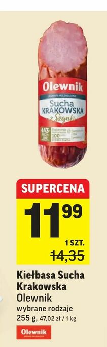 Intermarche Kiełbasa Sucha Krakowska oferta