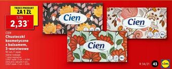 Chusteczki kosmetyczne z balsamem