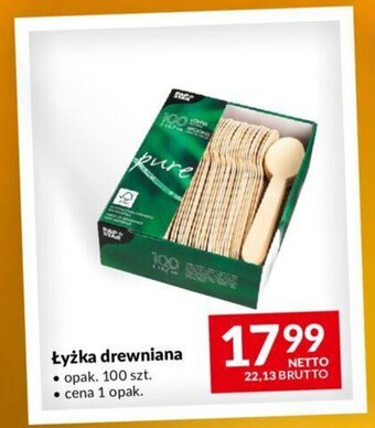 Makro Łyżka drewniana • opak. 100 szt. oferta