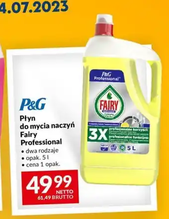 Makro P&G Płyn do mycia naczyń Fairy Professional 5 L oferta