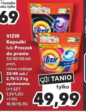 Kaufland VIZIR Kapsułki lub Proszek do prania oferta
