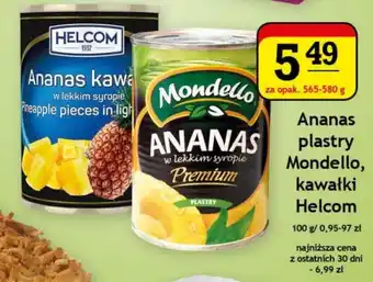 Gram Market Ananas plastry Mondello, kawałki Helcom 565-580g oferta