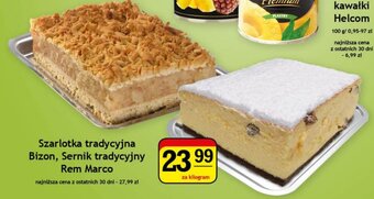 Gram Market Szarlotka tradycyjna Bizon, Sernik tradycyjny Rem Marco 1kg oferta