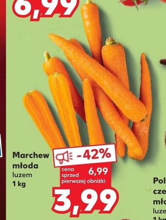 Kaufland Marchew młoda luzem 1 kg oferta