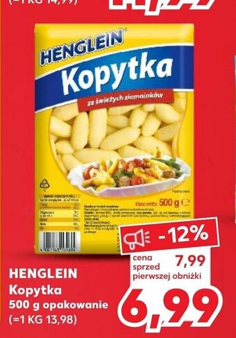 Kaufland HENGLEIN Kopytka 500 g opakowanie oferta