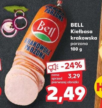Kaufland BELL Kiełbasa krakowska parzona 100 g oferta