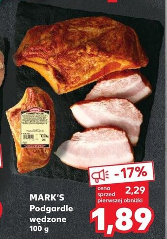 Kaufland MARK'S Podgardle wędzone 100 g oferta